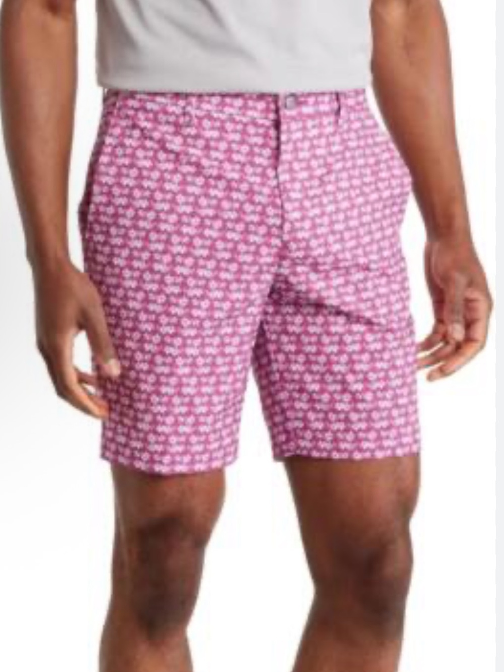 NWT men’s size 33 Original Penguin Pink Rose Bouquet Shorts!  Moisture wicking